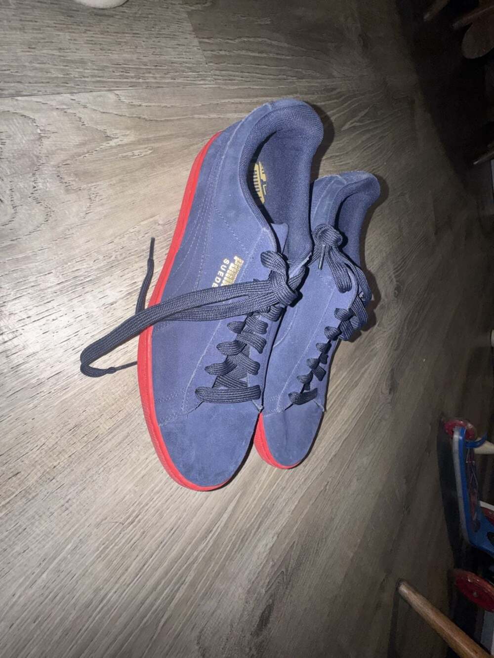 Puma Suede Classic 'Explosive' Blood Sole Sneakers